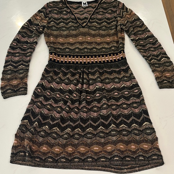 M by Missoni Multicolor Zigzag Knit Dress - Picture 1 of 1